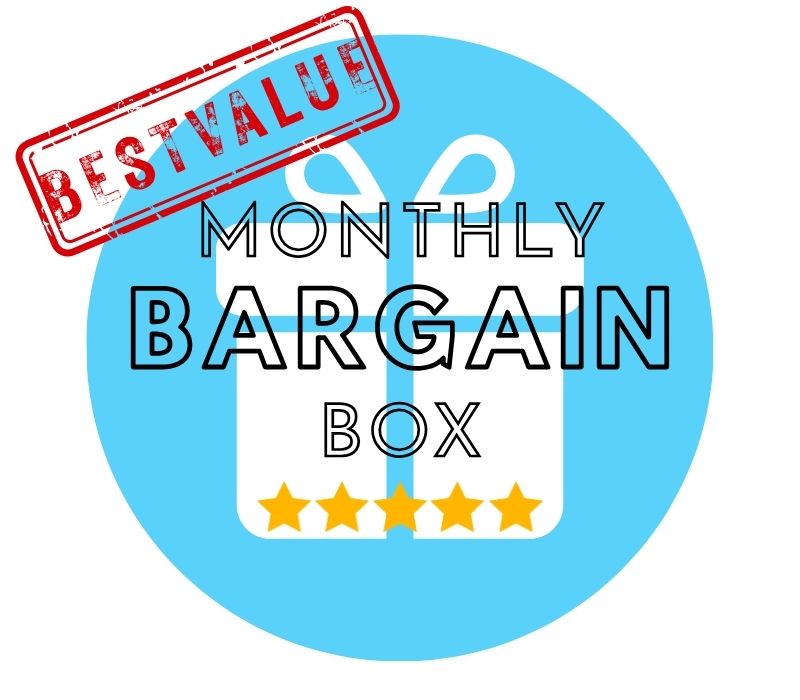 Bargain Box with kids bath bombs, Bath Sprinkles and Bath Beans