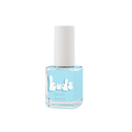 Cloud pastel blue Buds kids nail polish bottle on a white background