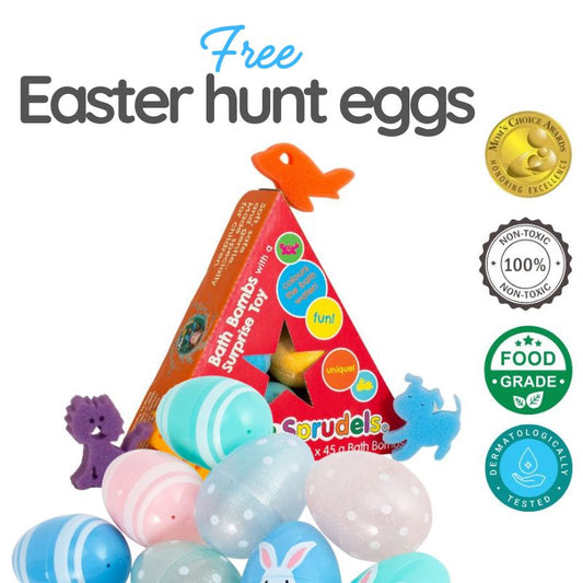 Kids Bath Bomb Sprudels® | 6 Pack - FREE EASTER HUNT EGGS!