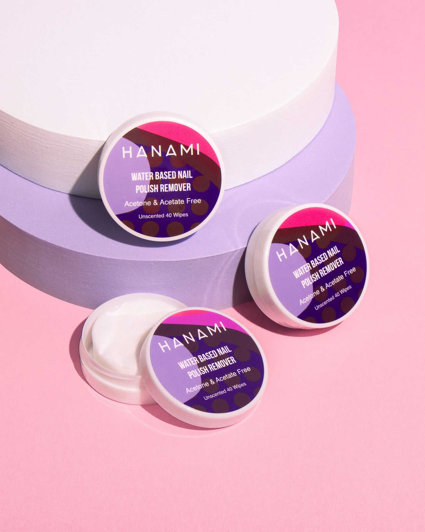 Water Based Nail Polish Remover Wipes 40pk (unscented)