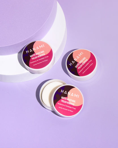 Water Based Nail Polish Remover Wipes 40pk (Vanilla Scented)