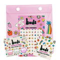 Buds Wish Mani Magic Pack with a pink party bag, nail stickers, nail polish trio box and mini nail file pack